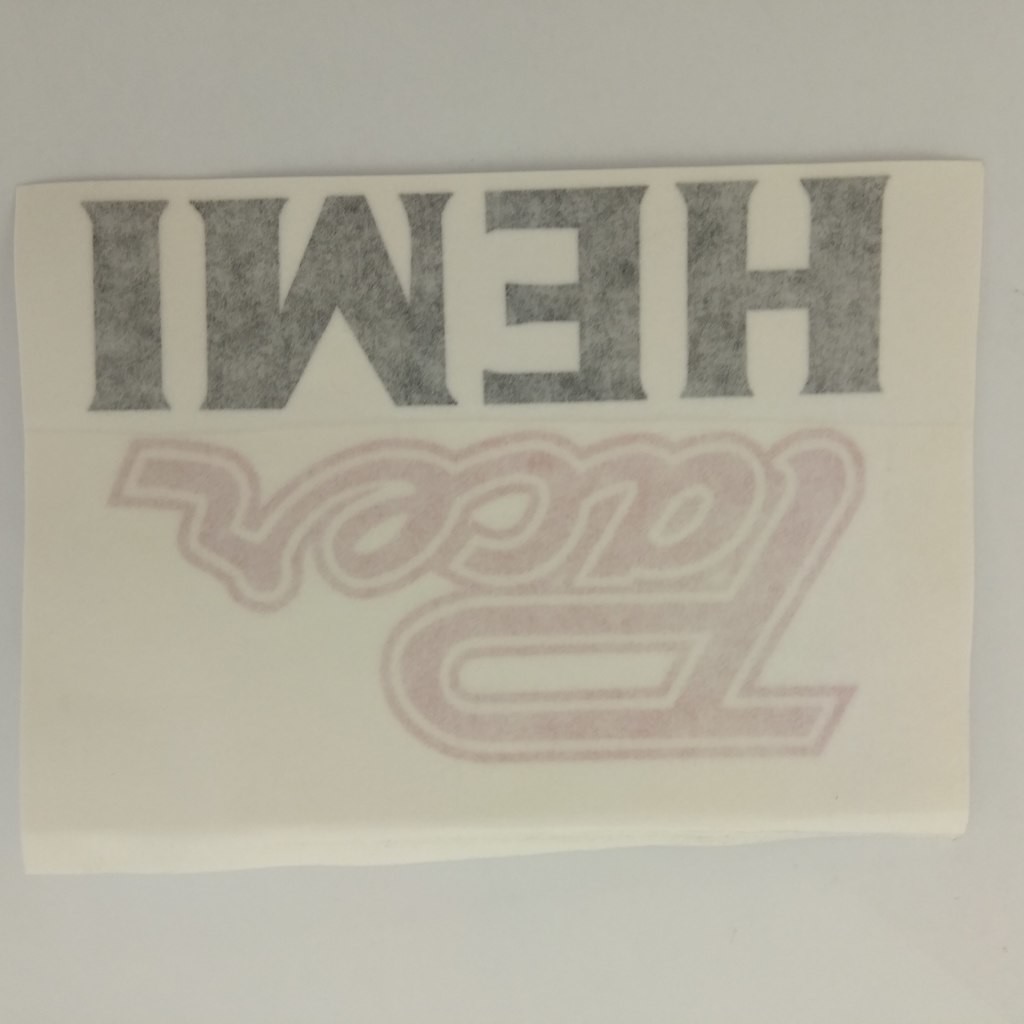 CUSTOM "Pacer HEMI" Body Decal (two colour / black & red )