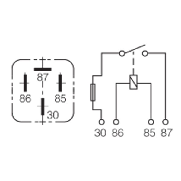 Narva 12v 30a 4 Pin Fused Relay Part 68060bl Hemi Performance Narva 12v 30a 4 Pin Fused Relay Part, Narva Relay Wiring Diagram