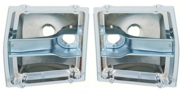 Taillamp Housing Reflector Bucket Set : 1968 Dodge Dart
