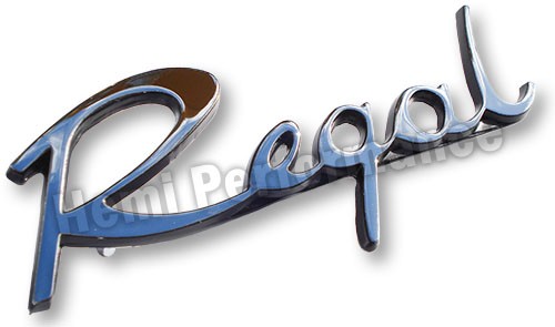 Reproduction "REGAL" Script Fender Panel Badge : suit AP5