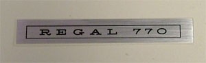 Regal 770 Door Badge Overlay Decal : VH/VJ/VK