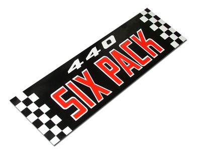 "440 Six-Pack" Air Cleaner Decal