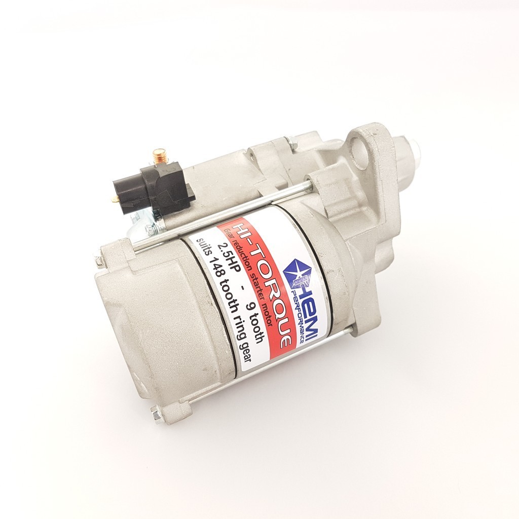 High Torque Starter Motor (2.5HP, 9 tooth) : suits  Hemi 6, Slant 6, Small Block, Big Block (with 148 tooth ring gear)