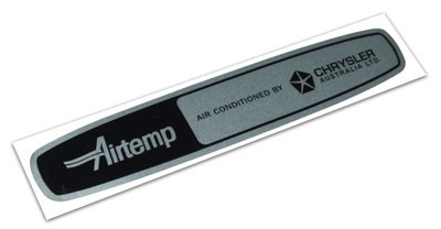 Air-Temp Rear Screen Decal