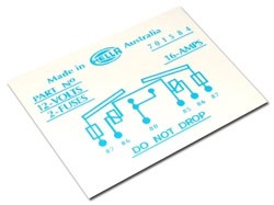 Driving Light Relay Decal : suit VH 770 & Charger R/T