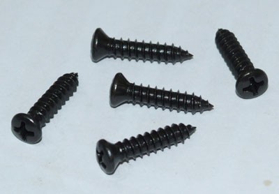Universal Black Phosphate Dress Screw Set (5x) : Countersunk Truss Head