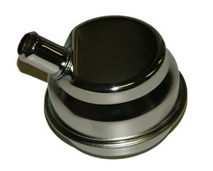 Valve Cover Breather Cap, PCV, Push-in, 1" neck, Chrome