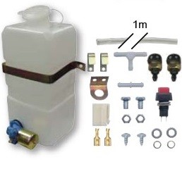 Universal Window Wiper Washer Bottle & Pump (Vertical mount)