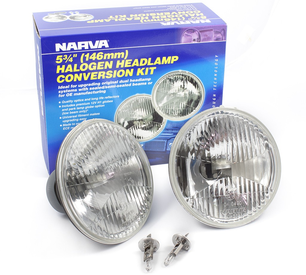 Narva Halogen Headlamp Conversion Kit : 5-¾" H1 (146mm - High 55w)