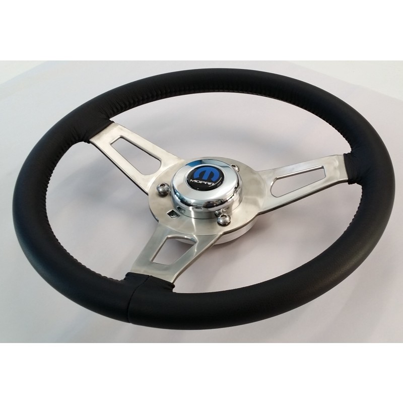 Nostalgia Series Leather Steering Wheel Kit Includes Mount Plate