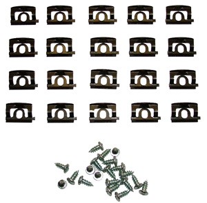 Windscreen Reveal Molding Clip Set : 1968-70 B-body (except Charger) (rear)