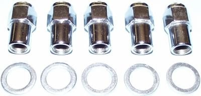 7/16" Chrome Mag Wheel Nut and Washer (Right Hand Thread)