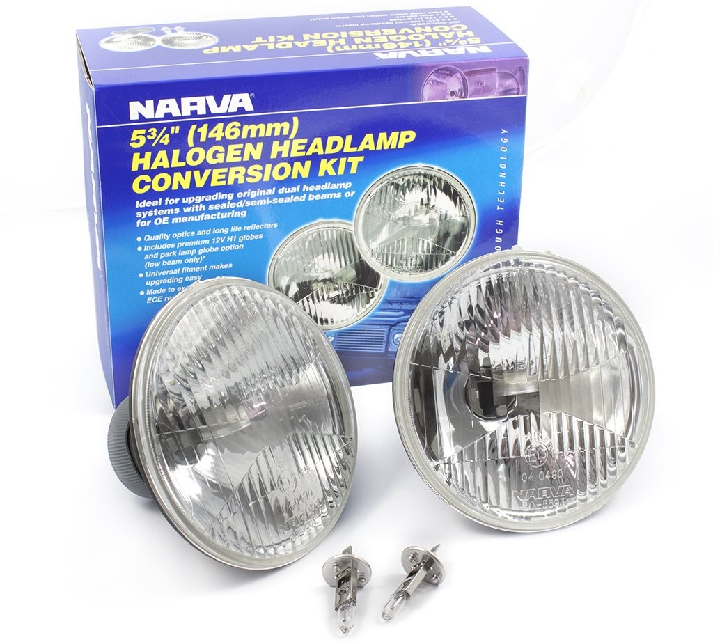 Narva Halogen Headlamp Conversion Kit 5¾" H1 (146mm High 100w