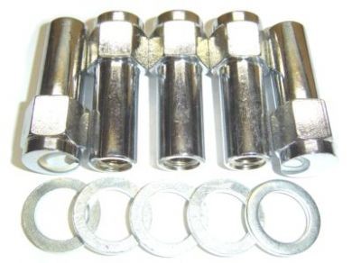 7/16" Chrome Mag Wheel Nut (Over Length)