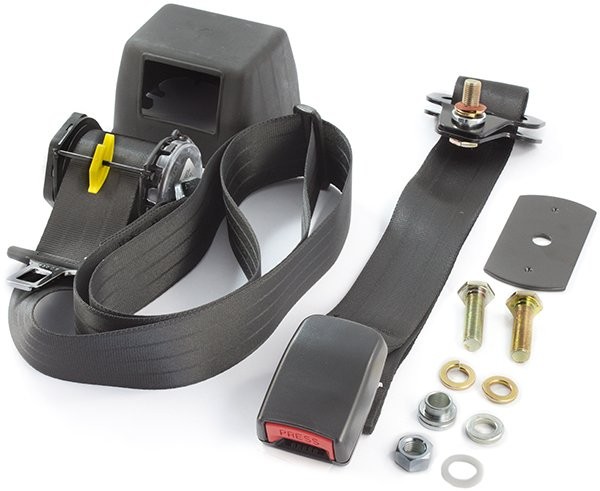 Rear Retractable Lap-Sash Seat Belt (top of parcel sheft) : suit bench seats (webbed adjustable)