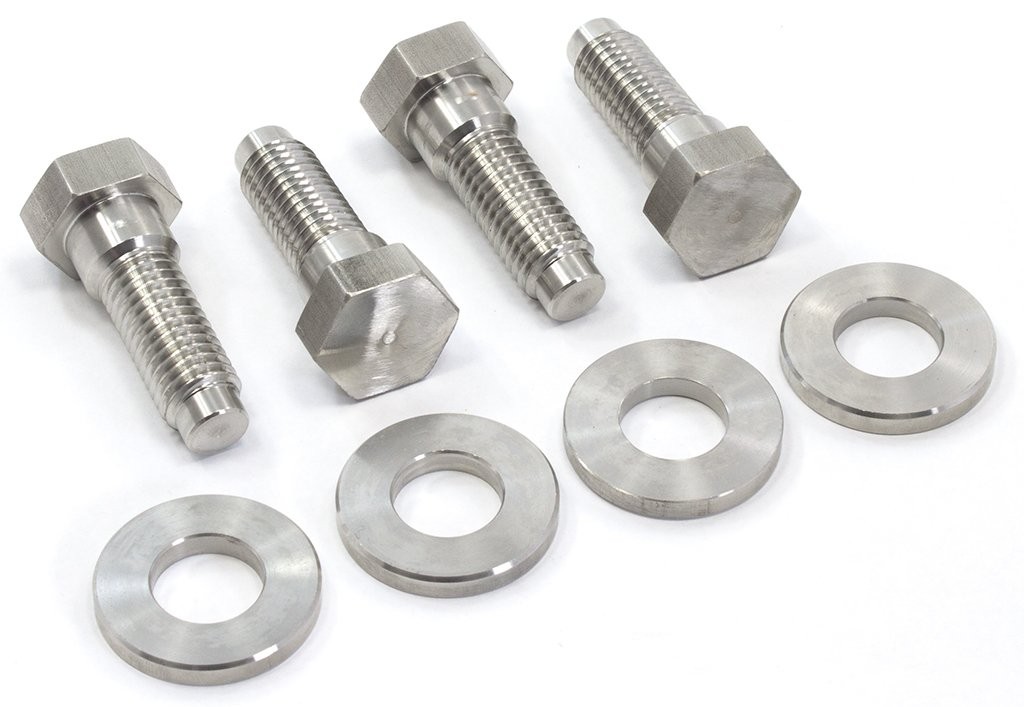 Reproduction "K" frame bolts & washers - SET of 4 - (stainless steel)