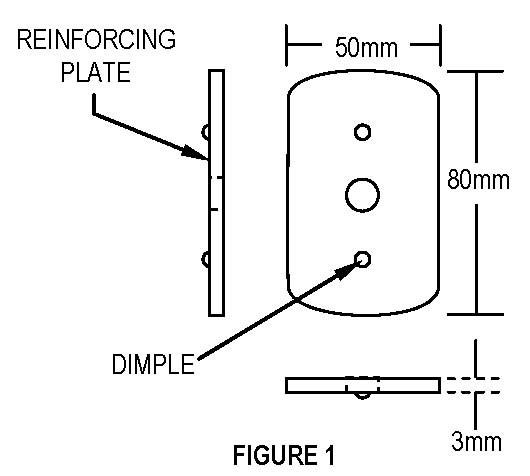 Seat Belt Mount Anchor Reinforcing Plate
