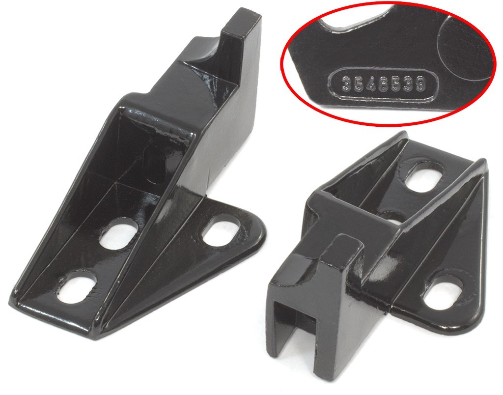 VH Charger Door Lock Pillar Glass Supports PAIR Hemi Performance