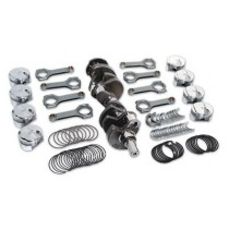 Small Block Engine Forged Stroker Kit : H Beam Rods : Flat Top pistons, Thin Grove Rings, Race bearings (suit 360ci, stroke to 410ci)
