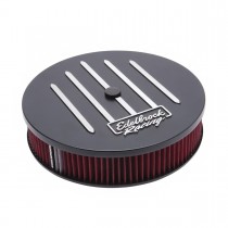 Edelbrock Racing Series Black Air Cleaner : 4 barrel, 14-inch (Edelbrock Part# 41663)