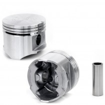 Silv-O-Lite Piston & Ring Set : Flat-top : Offset Pins : 1.912" Install Height : 440ci RB Big Block (4.360" 040th over)