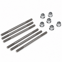 Rocker Cover Stud & Chrome Nut Set : suit Hemi 6 (w/alloy cover)