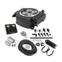 Holley Sniper 2 EFI Self-Tuning Fuel Injection System : MASTER KIT: 650HP : Black : 4150 Flange