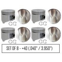 Cast Alloy Flat-Top Piston Set : suit Small Block 318ci (.040" / 3.950")