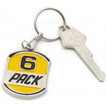 (New Batch In-production : ETA  Mid 2020 )"6 Pack" Badge Key Tag