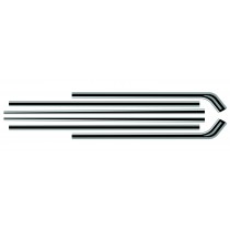 Body Stripe Kit : Silver/Black :  CL Valiant Charger (A60)