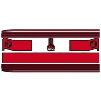 Body Stripe Kit : VG Pacer Sedan  A88/A84  (RED With Black Stripe)
