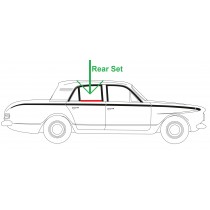 REAR SET of Door Glass Window Weather Strips : suit AP5/AP6/VC Sedan & Wagon