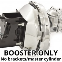 9" Chrome Brake Booster (Single Diaphragm) : suit chrome master cylinder
