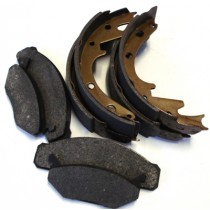 Rear Brake Shoe & Front Brake Pad Package : suit 9" drums & VJ/VK calipers