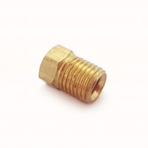 Brake Tube Nut, 3/16" Pipe, 3/8-24 UNF (9mm thread length), Use with SAE flare (45 degrees/inverted/double)