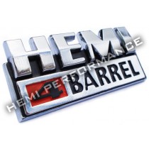 Reproduction "HEMI 4-BARREL" Badge : suit E34 Pacer