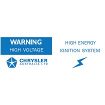 High Voltage Warning Decal : CL/CM
