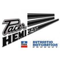 "Pacer Hemi 245" Air Cleaner & Breather Cap Call-Out Stripe Package : suit VG Pacer