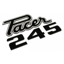 "Pacer-245" Deck Lid Decal : VG Pacer Hardtop & Sedan (Original Part #4913Fw1-White)