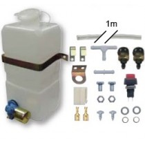Universal Window Wiper Washer Bottle & Pump (Vertical mount)