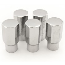 Reproduction Chrome Factory W35 Mag Wheel Nut : 1/2" : Right hand thread