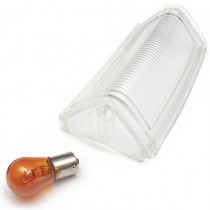 Factory Correct Reproduction Front Indicator Lens - Clear & Orange Globe Pack  : suit VJ/VK (HP's New Mold-Injected Lens Range)