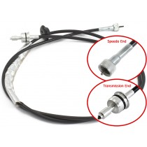 Speedometer Cable (w/ heatshield & firewall grommet) : suit BorgWarner auto, 3/4 speed manual (Valiant)