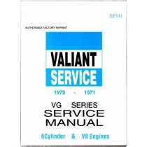 Workshop Service Manual : Valiant 1970-1971 VG