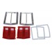 Tail Light Lens, Seal, & Bezel Set : suit 1969 Dodge Dart (also fit 1968 & VF/VG Hardtop)