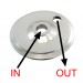 Aluminum Remote Oil Line Adapter Plate (Including Gaskets) : suit Small Block