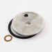 Aluminum Remote Oil Line Adapter Plate (Including Gaskets) : suit Small Block