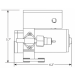 Vane Style Vacuum Pump - Brake, 12V Electric, Cast Aluminium