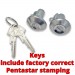 Reproduction Correct Door Lock & Key Set : RV1/SV1/AP5/AP6