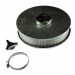 Chrome Air Cleaner : 2 barrel, 9 inch Diameter : 2 5/8" Throat - suit Clamp on Carburettor